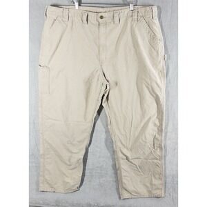 Carhartt Dungaree Fit Work‎ Pants Mens 46x32 B151-TAN Western Ranch Workwear